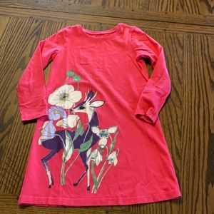 Tea Collection pink cotton long sleeve dress 6